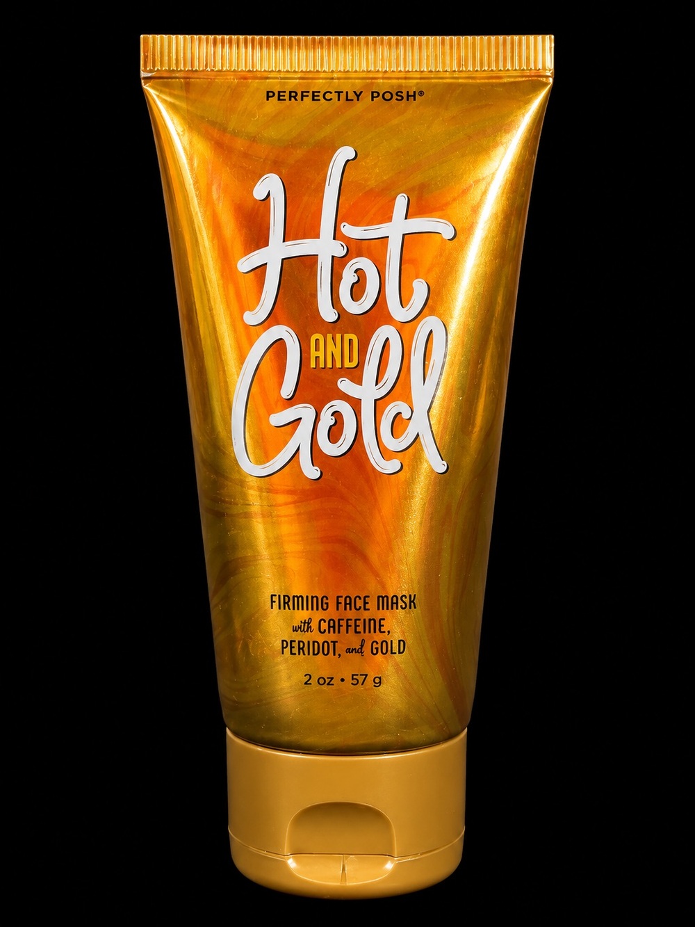 Perfectly Posh Hot and Gold Firming Face Mask 2 oz NIP Sealed Vegan